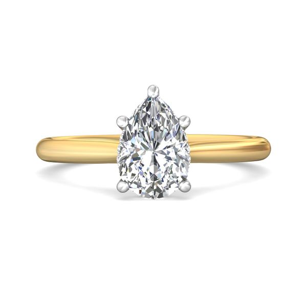 Flyerfit Solitaire 18K Yellow Gold Shank And Platinum Top Engagement Ring H-I SI1 Christopher's Fine Jewelry Pawleys Island, SC