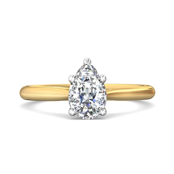 Flyerfit Solitaire 14K Yellow and 14K White Gold Engagement Ring Christopher's Fine Jewelry Pawleys Island, SC