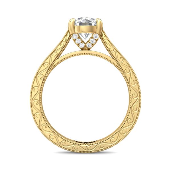FlyerFit Vintage 14K Yellow Gold Engagement Ring  Image 3 Becky Beauchine Kulka Diamonds and Fine Jewelry Okemos, MI