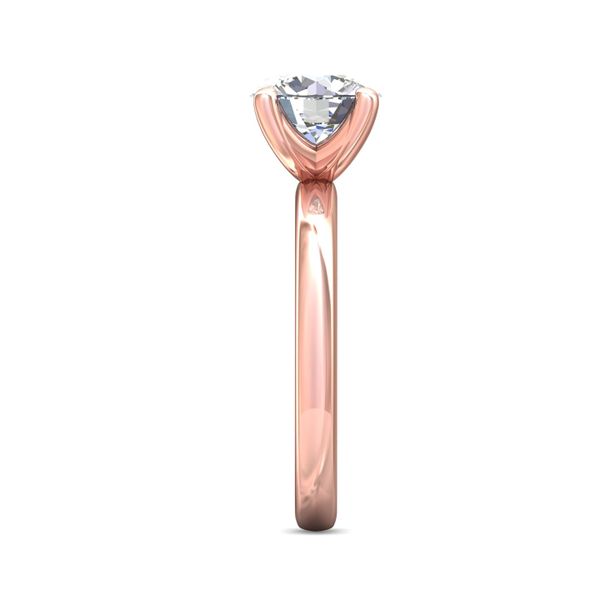 Flyerfit Solitaire 18K Pink Gold Engagement Ring Image 4 Becky Beauchine Kulka Diamonds and Fine Jewelry Okemos, MI