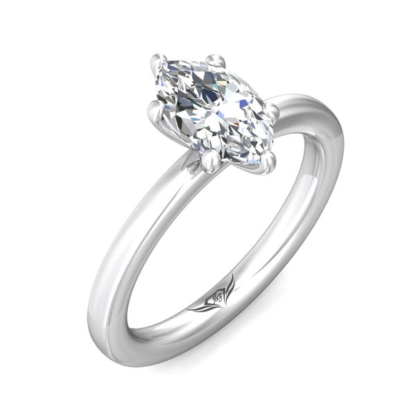 Flyerfit Solitaire Platinum Engagement Ring Image 5 Christopher's Fine Jewelry Pawleys Island, SC