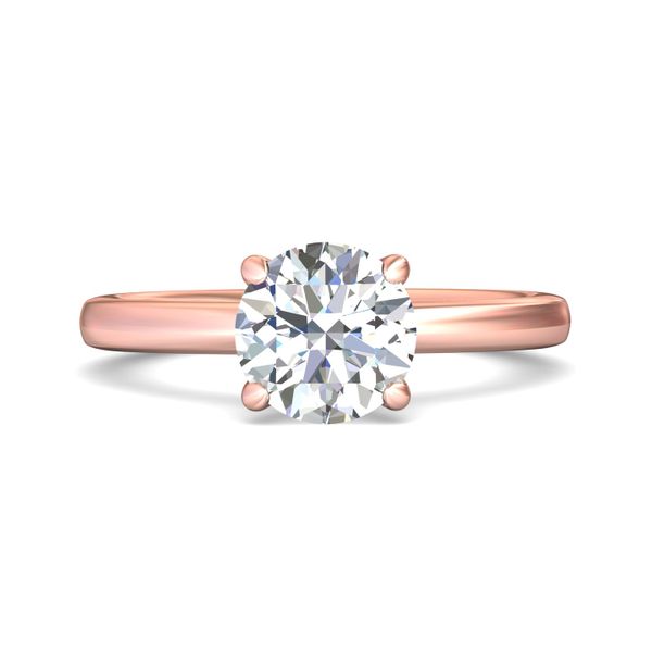 Flyerfit Solitaire 18K Pink Gold Engagement Ring Grogan Jewelers Florence, AL