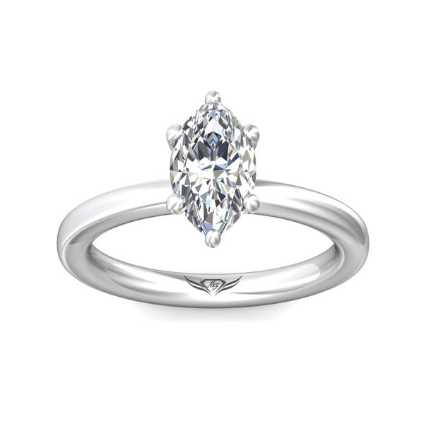 Flyerfit Solitaire 14K White Gold Engagement Ring Image 2 Grogan Jewelers Florence, AL