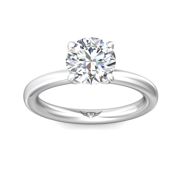 Flyerfit Solitaire 14K White Gold Engagement Ring Image 2 Wesche Jewelers Melbourne, FL