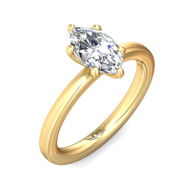 Flyerfit Solitaire 14K Yellow Gold Engagement Ring Image 5 Christopher's Fine Jewelry Pawleys Island, SC