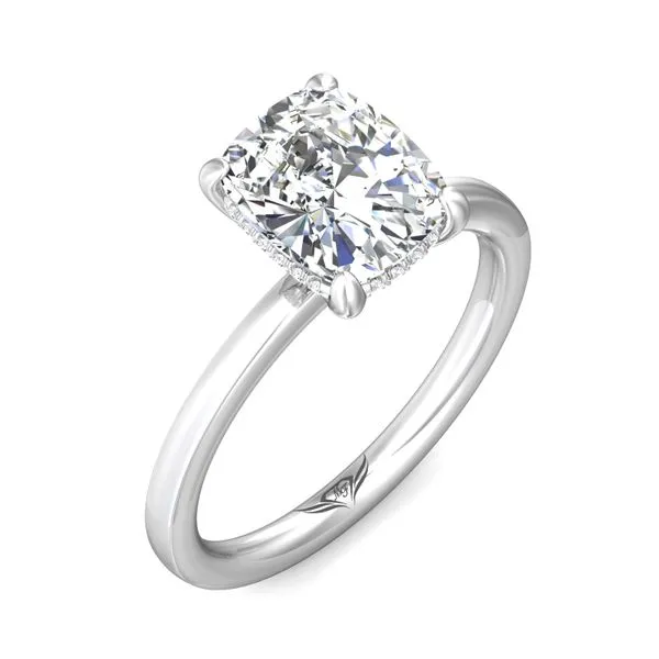 FlyerFit Solitaire 18K White Gold Engagement Ring G-H VS2-SI1 Image 5 Meyers Jewelers Grove City, OH