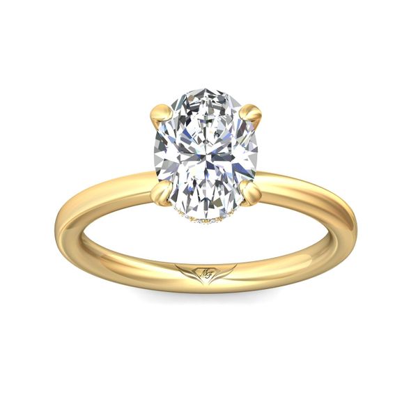 FlyerFit Solitaire 14K Yellow Gold Engagement Ring  Image 2 Christopher's Fine Jewelry Pawleys Island, SC