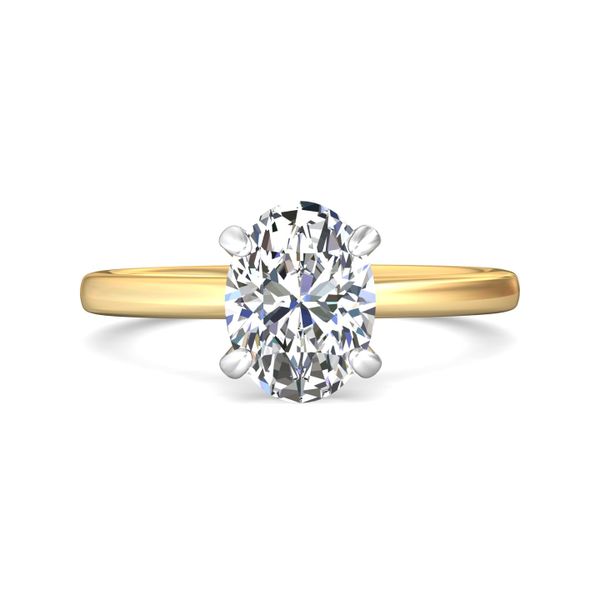Flyerfit Solitaire 14K Yellow Gold Shank And Platinum Top Engagement Ring H-I SI1 Becky Beauchine Kulka Diamonds and Fine Jewelry Okemos, MI
