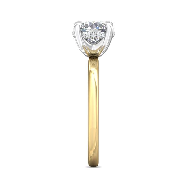 Flyerfit Solitaire 18K Yellow Gold Shank And Platinum Top Engagement Ring H-I SI1 Image 4 Becky Beauchine Kulka Diamonds and Fine Jewelry Okemos, MI