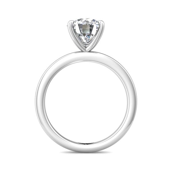 18K White Gold FlyerFit Solitaire Engagement Ring Image 3 Valentine's Fine Jewelry Dallas, PA