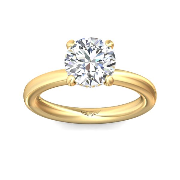 FlyerFit Solitaire 14K Yellow Gold Engagement Ring  Image 2 Becky Beauchine Kulka Diamonds and Fine Jewelry Okemos, MI