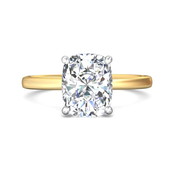 Flyerfit Solitaire 18K Yellow Gold Shank And White Gold Top Engagement Ring H-I SI2 Grogan Jewelers Florence, AL