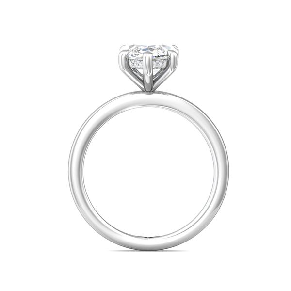 FlyerFit Solitaire 18K White Gold Engagement Ring  Image 3 Christopher's Fine Jewelry Pawleys Island, SC