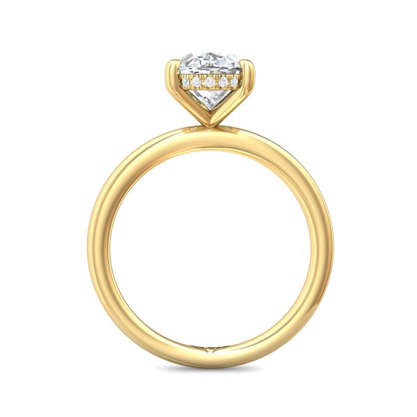 FlyerFit Solitaire 14K Yellow Gold Engagement Ring  Image 3 Becky Beauchine Kulka Diamonds and Fine Jewelry Okemos, MI