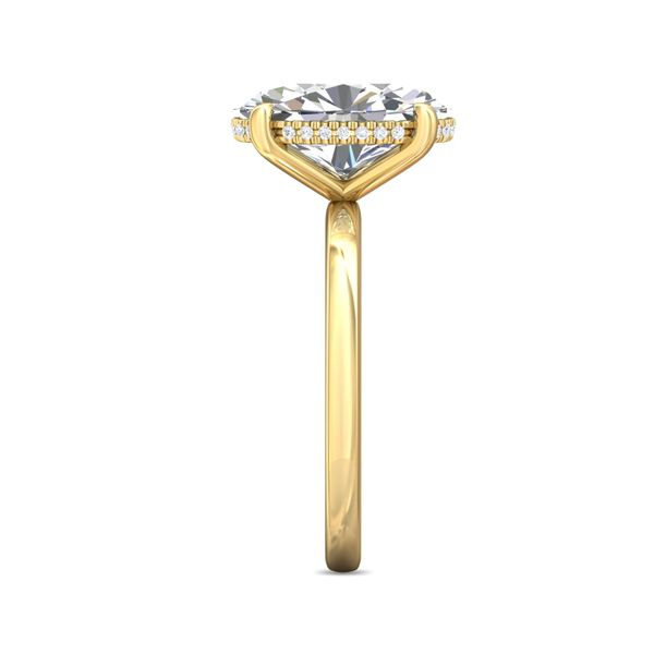 FlyerFit Solitaire 18K Yellow Gold Engagement Ring  Image 4 Becky Beauchine Kulka Diamonds and Fine Jewelry Okemos, MI