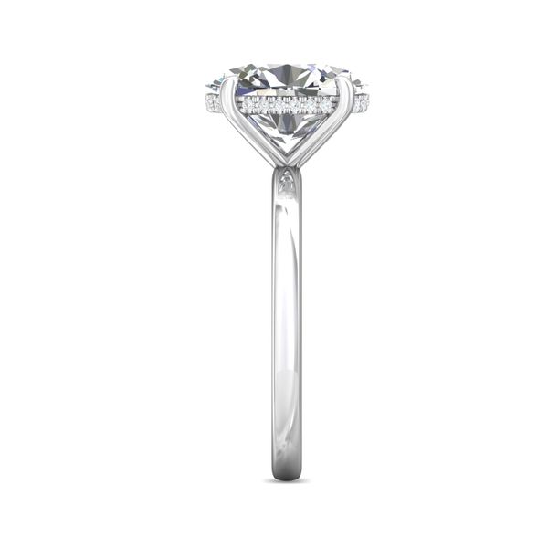 FlyerFit Solitaire 18K White Gold Engagement Ring  Image 4 Becky Beauchine Kulka Diamonds and Fine Jewelry Okemos, MI