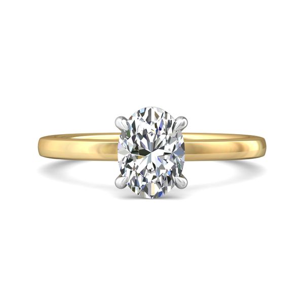 FlyerFit Solitaire 14K Yellow and 14K White Gold Engagement Ring Meyers Jewelers Grove City, OH