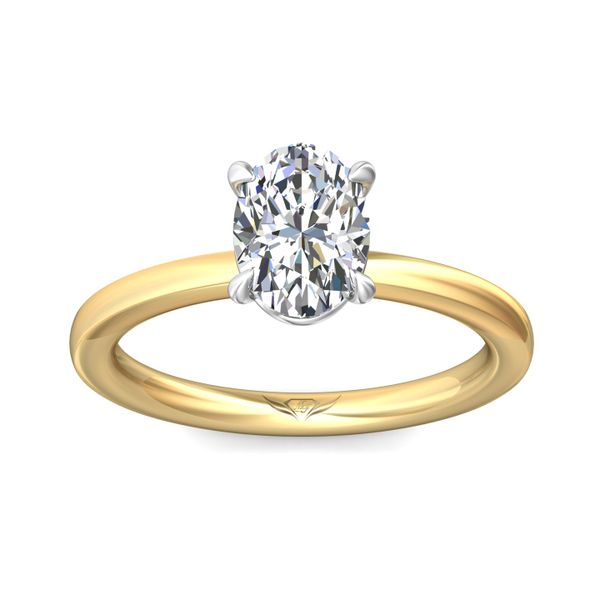 FlyerFit Solitaire 14K Yellow and 14K White Gold Engagement Ring Image 2 Meyers Jewelers Grove City, OH