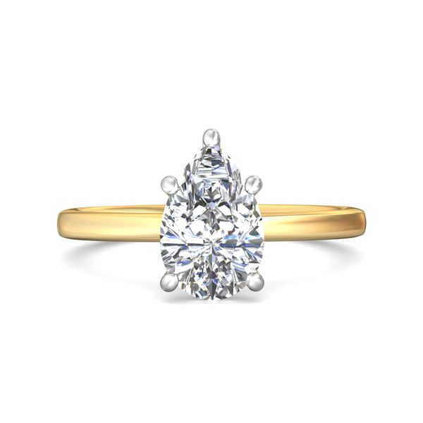 Flyerfit Solitaire 14K Yellow Gold Shank And Platinum Top Engagement Ring H-I SI2 Grogan Jewelers Florence, AL