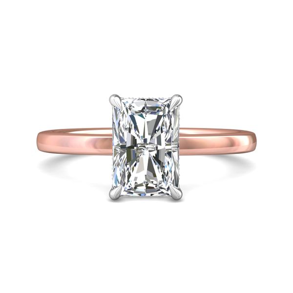 FlyerFit Solitaire 14K Pink Gold Shank And White Gold Top Engagement Ring H-I SI1 Meyers Jewelers Grove City, OH