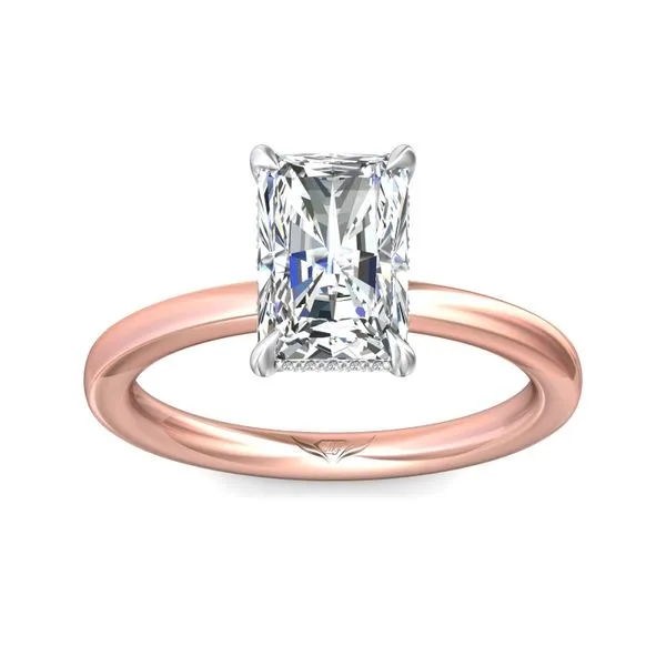 FlyerFit Solitaire 14K Pink Gold Shank And White Gold Top Engagement Ring H-I SI1 Image 2 Meyers Jewelers Grove City, OH