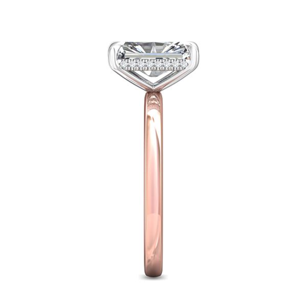 FlyerFit Solitaire 14K Pink Gold Shank And White Gold Top Engagement Ring H-I SI1 Image 4 Meyers Jewelers Grove City, OH