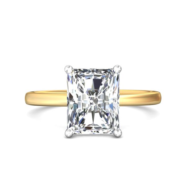 Flyerfit Solitaire 18K Yellow Gold Shank And White Gold Top Engagement Ring G-H VS2-SI1 Grogan Jewelers Florence, AL