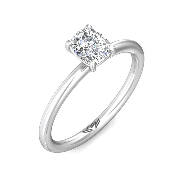 Flyerfit Solitaire Platinum Engagement Ring Image 5 Wesche Jewelers Melbourne, FL