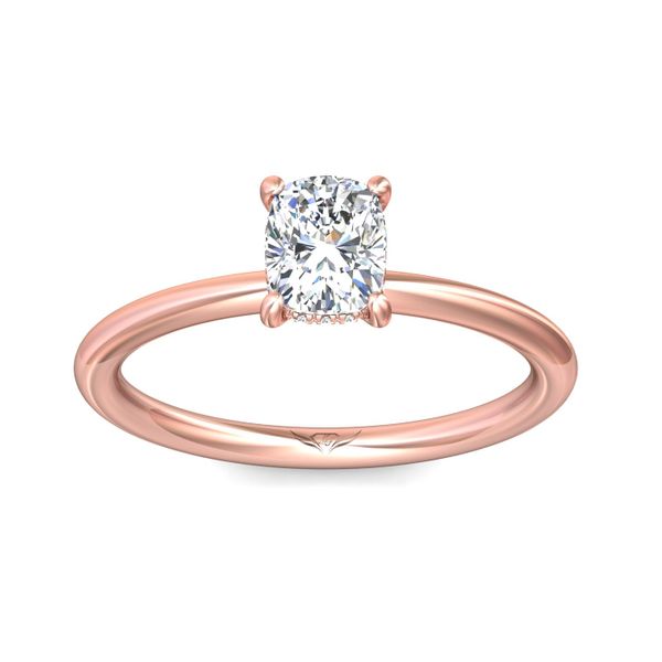 FlyerFit Solitaire 14K Pink Gold Engagement Ring  Image 2 Christopher's Fine Jewelry Pawleys Island, SC