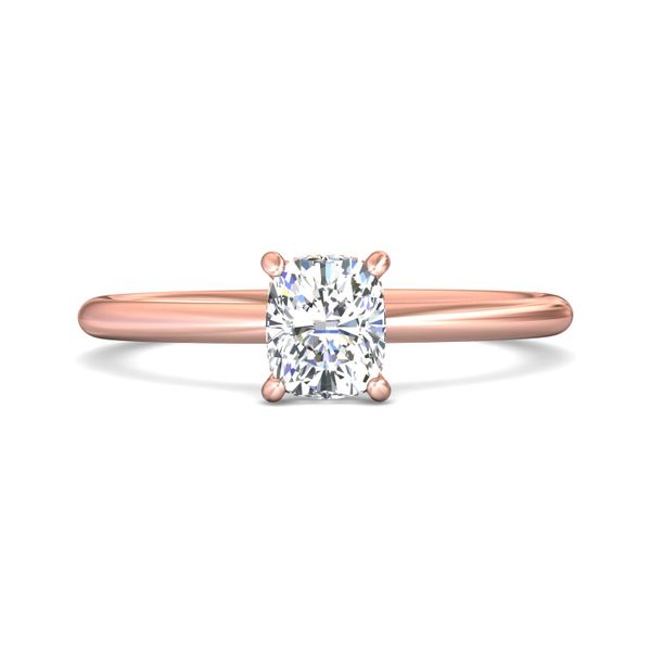 FlyerFit Solitaire 18K Pink Gold Engagement Ring  Wesche Jewelers Melbourne, FL