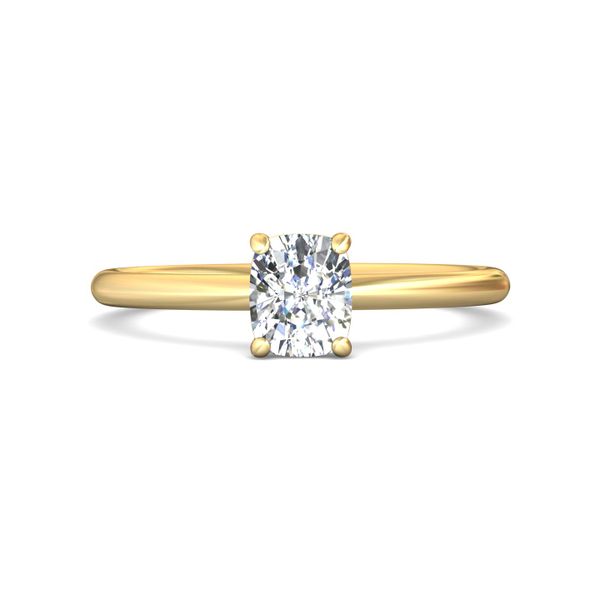 Flyerfit Solitaire 14K Yellow Gold Engagement Ring Becky Beauchine Kulka Diamonds and Fine Jewelry Okemos, MI