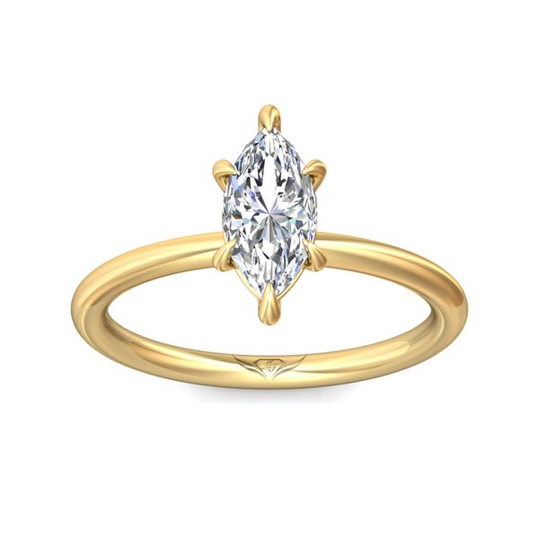 Flyerfit Solitaire 14K Yellow Gold Engagement Ring Image 2 Christopher's Fine Jewelry Pawleys Island, SC