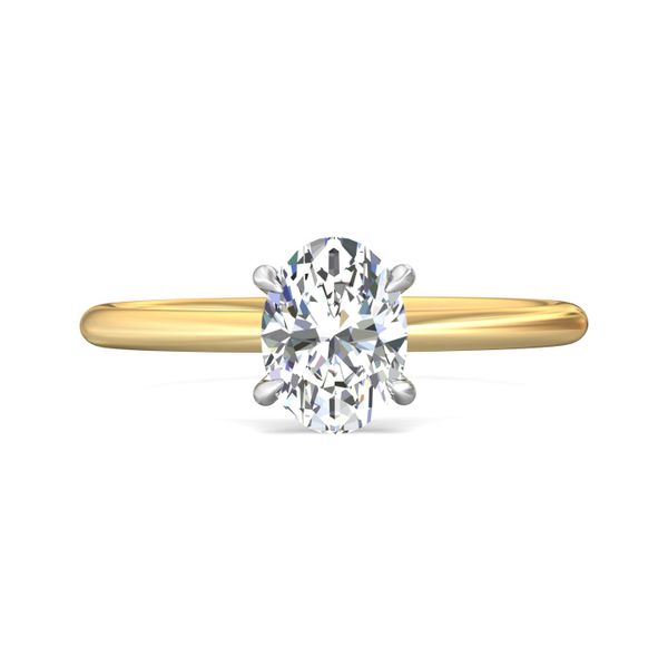 Flyerfit Solitaire 14K Yellow Gold Shank And Platinum Top Engagement Ring H-I SI1 Wesche Jewelers Melbourne, FL