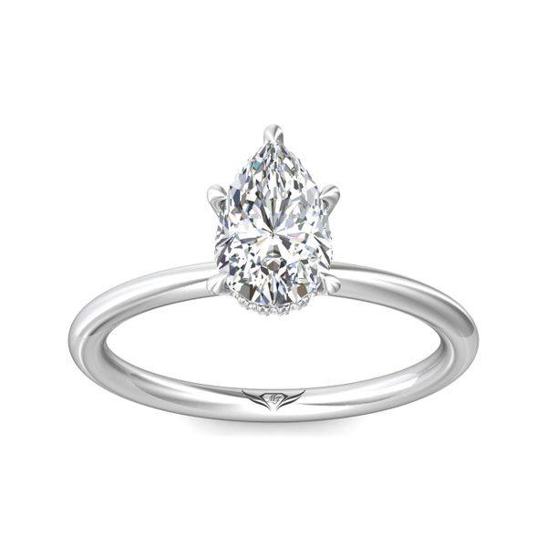 FlyerFit Solitaire 18K White Gold Engagement Ring  Image 2 Christopher's Fine Jewelry Pawleys Island, SC
