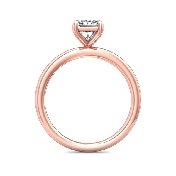 Flyerfit Solitaire 18K Pink Gold Engagement Ring Image 3 Wesche Jewelers Melbourne, FL