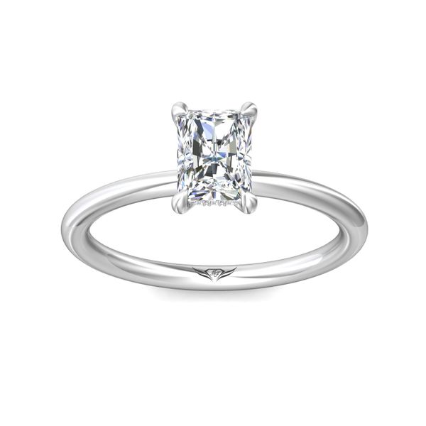 FlyerFit Solitaire Platinum Engagement Ring  Image 2 Becky Beauchine Kulka Diamonds and Fine Jewelry Okemos, MI