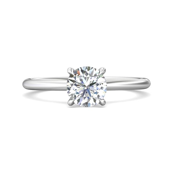 FlyerFit Solitaire Platinum Engagement Ring  Becky Beauchine Kulka Diamonds and Fine Jewelry Okemos, MI