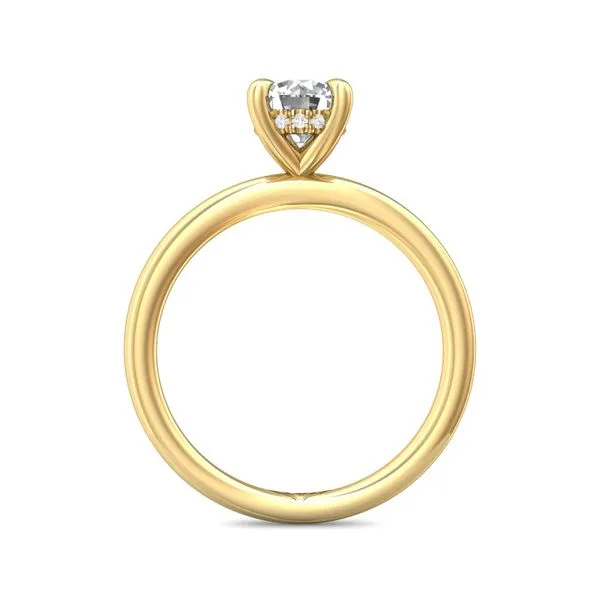 FlyerFit Solitaire 14K Yellow Gold Engagement Ring G-H VS2-SI1 Image 3 Meyers Jewelers Grove City, OH