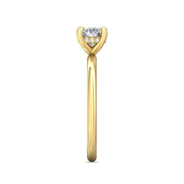 FlyerFit Solitaire 14K Yellow Gold Engagement Ring G-H VS2-SI1 Image 4 Meyers Jewelers Grove City, OH
