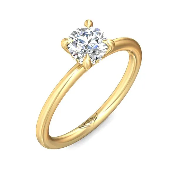 FlyerFit Solitaire 14K Yellow Gold Engagement Ring G-H VS2-SI1 Image 5 Meyers Jewelers Grove City, OH