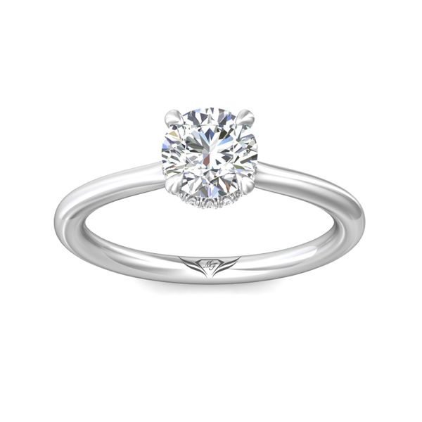 FlyerFit Solitaire Platinum Engagement Ring  Image 2 Wesche Jewelers Melbourne, FL