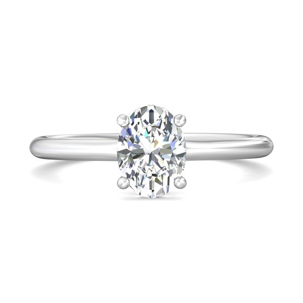 FlyerFit Solitaire 18K White Gold Engagement Ring  Wesche Jewelers Melbourne, FL