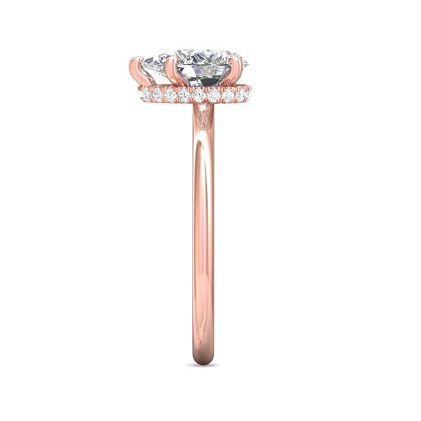 Flyerfit Solitaire 14K Pink Gold Engagement Ring H-I SI1 Image 4 Becky Beauchine Kulka Diamonds and Fine Jewelry Okemos, MI
