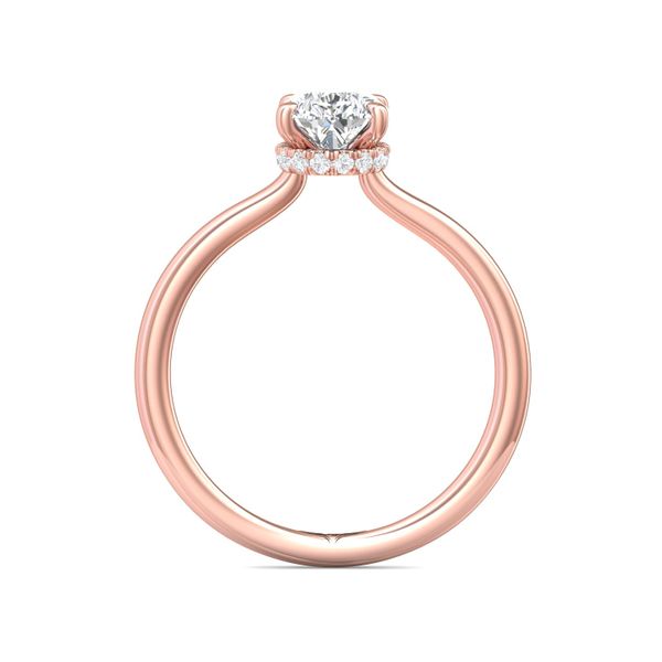 Flyerfit Solitaire 18K Pink Gold Engagement Ring G-H VS2-SI1 Image 3 Wesche Jewelers Melbourne, FL
