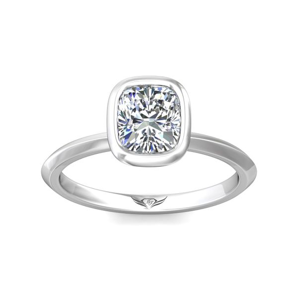 Flyerfit Solitaire 18K White Gold Engagement Ring Image 2 Grogan Jewelers Florence, AL