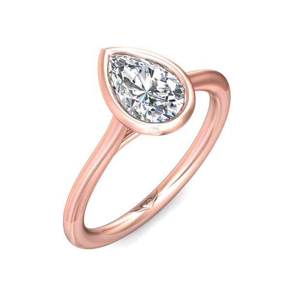 Flyerfit Solitaire 18K Pink Gold Engagement Ring Image 5 Becky Beauchine Kulka Diamonds and Fine Jewelry Okemos, MI
