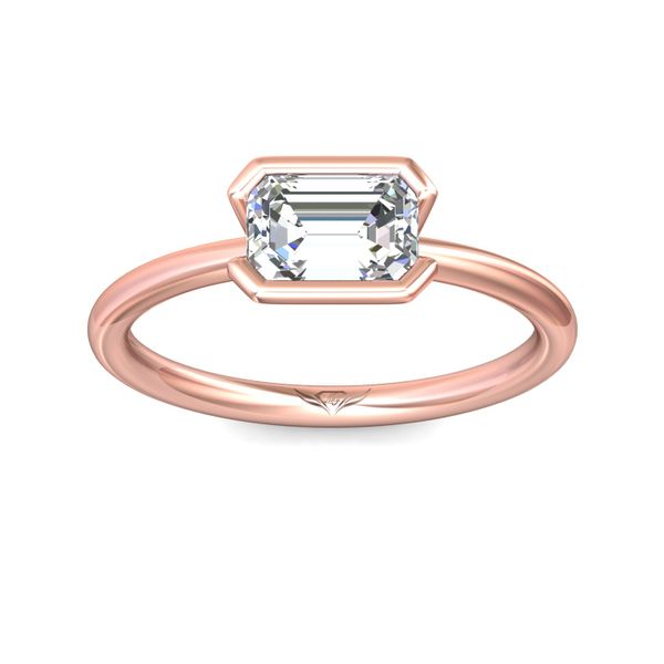 FlyerFit Solitaire 14K Pink Gold Engagement Ring Image 2 Meyers Jewelers Grove City, OH