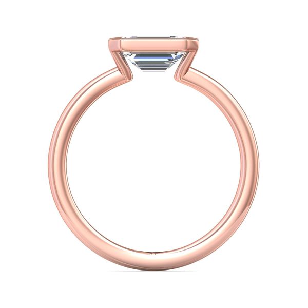 FlyerFit Solitaire 14K Pink Gold Engagement Ring Image 3 Meyers Jewelers Grove City, OH