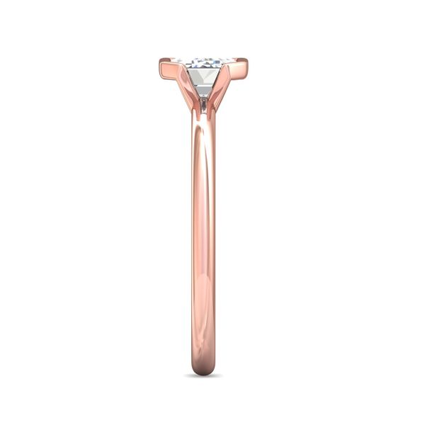 FlyerFit Solitaire 14K Pink Gold Engagement Ring Image 4 Meyers Jewelers Grove City, OH