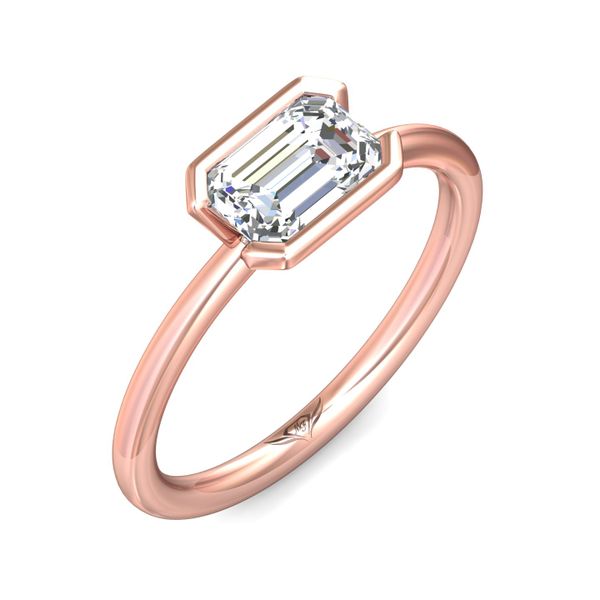 FlyerFit Solitaire 14K Pink Gold Engagement Ring Image 5 Meyers Jewelers Grove City, OH